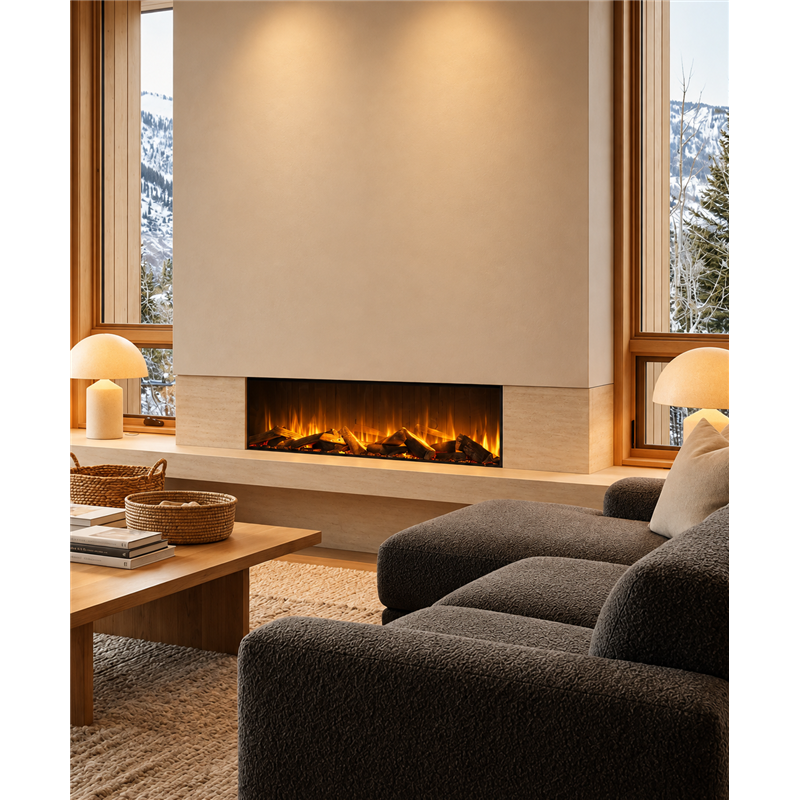 M-Living CITY 120 – Camino Elettrico LED da Incasso 1,5 kW
