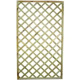 Pannello grigliato in legno rettangolare 180x 90 cm. foro 9x9