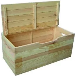 Cassapanca in legno di pino cm. 75x35x33h Blinky Ibisco