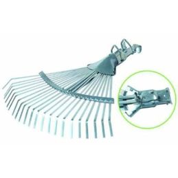 Adjustable leaf broom with clamp attachment