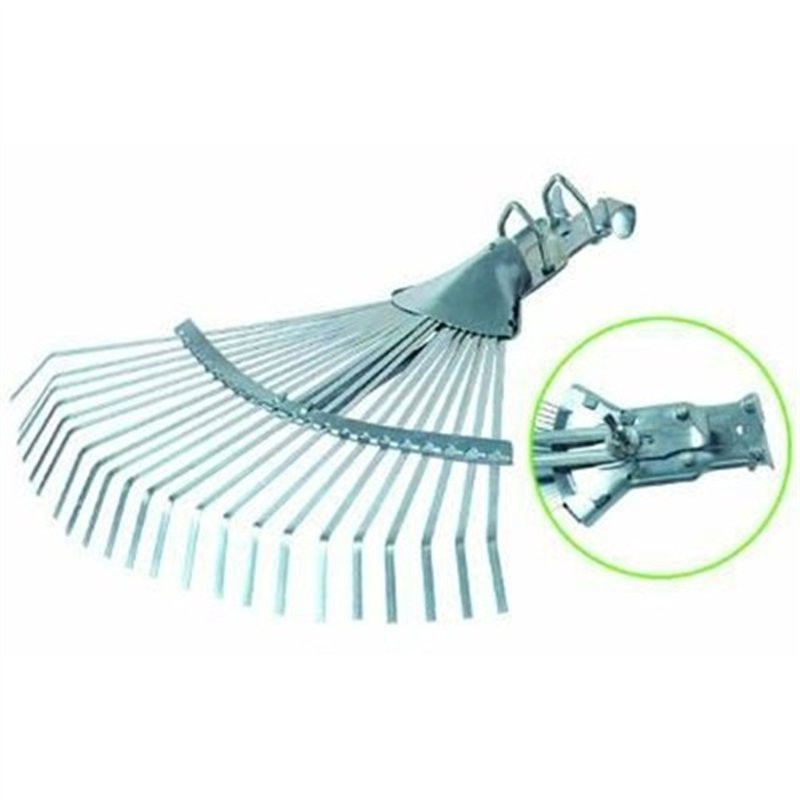 Adjustable leaf broom with clamp attachment