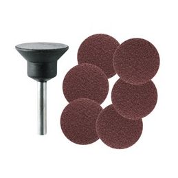 Backing pad with M.3210 PG Mini abrasive discs