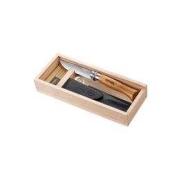 Opinel Virobloc N.8 knife in wooden box