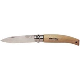 Opinel Virobloc knife sharp tip blade in stainless steel