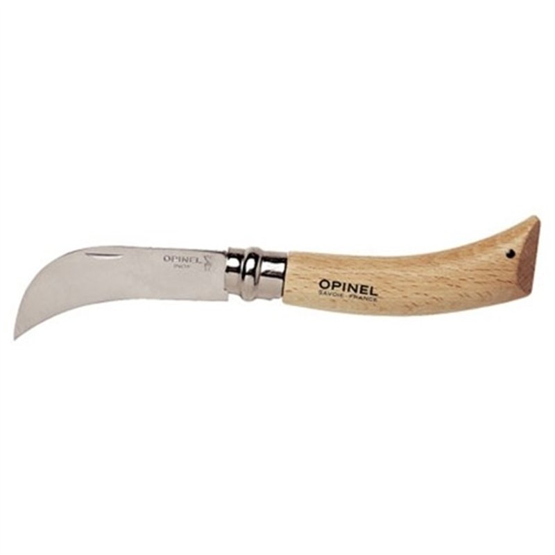 Opinel knife Virobloc Inox N. 8 half-curved roncolina blade