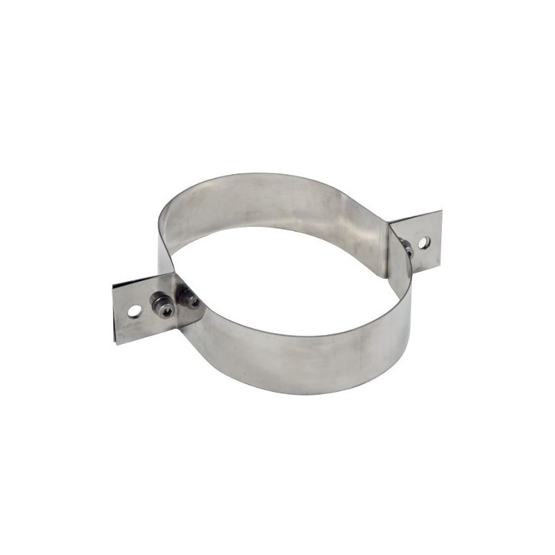 Collar for fixing cables tie rods Oval single wall flue