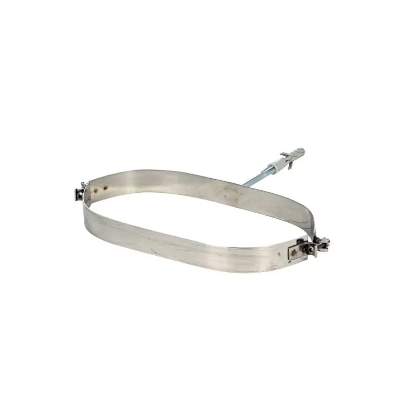 Wall collar with plug for Oval single wall flue