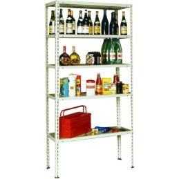Metal shelf in kit with bolts 5 floors cm.100x40x180H