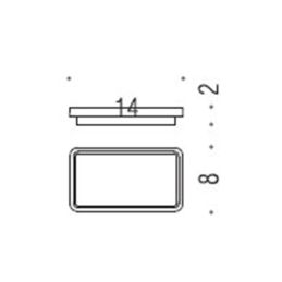 [SPARE PART] Glass for soap dish holder B7051 Colombo Design