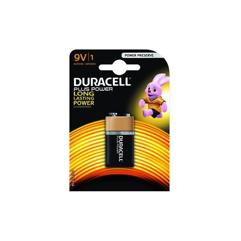 Duracell Plus MN1604 9V TRANSISTOR alkaline batteries