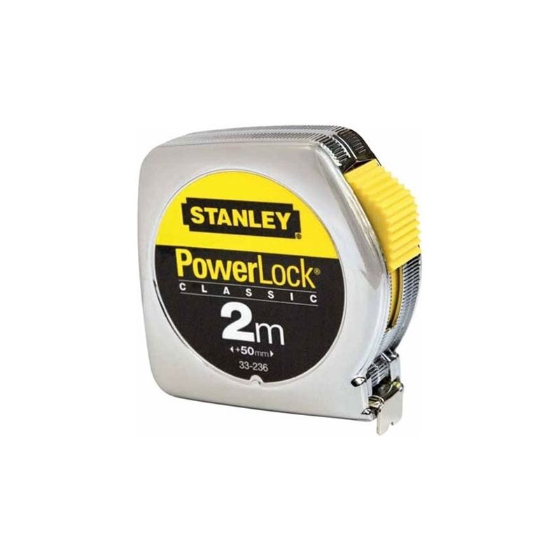 Flessometro a nastro cassa metallo cromata Stanley Powerlock®