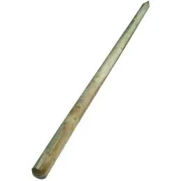 Palo tondo a punta in legno impregnato diam.10 cm. x 200