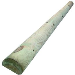 Palo mezzo tondo in legno impregnato diam. 8 cm. x 200