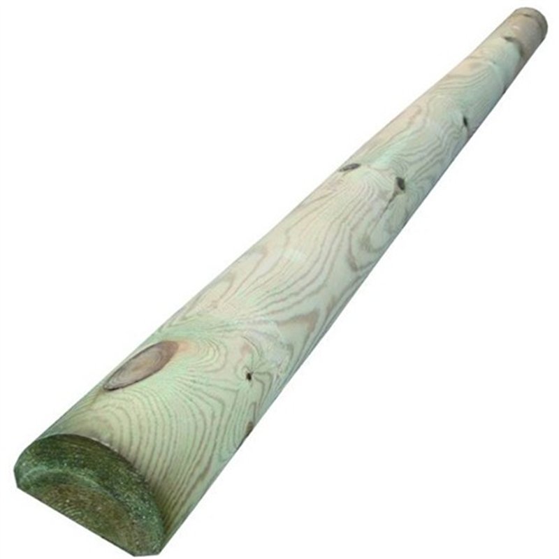 Palo mezzo tondo in legno impregnato diam. 8 cm. x 200