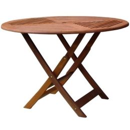 Garden table Round wooden Vigor Cloe