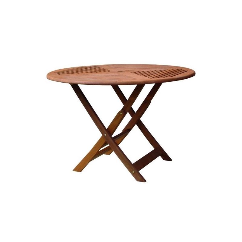 Garden table Round wooden Vigor Cloe