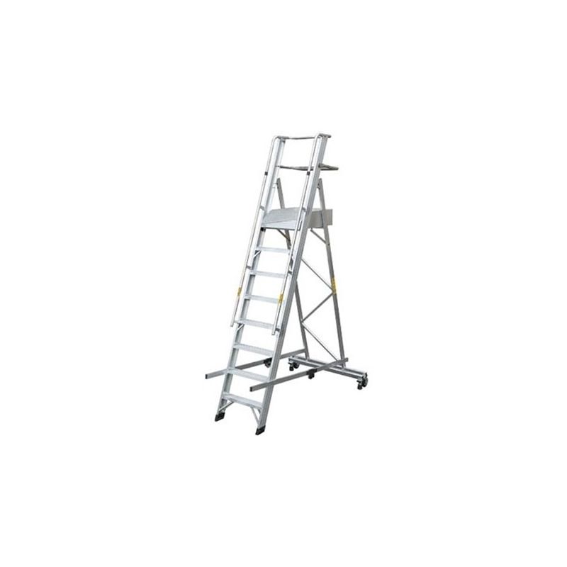 Mobile platform folding ladder Gierre Pro