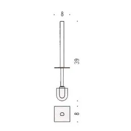 [SPARE PART] WC Stick with brush B6258 Colombo Design
