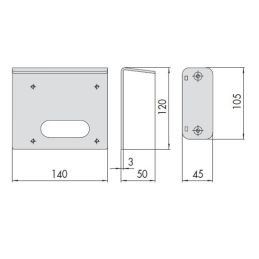 Cisa protective roof 07061 for electric gate locks