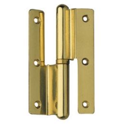 Folded book hinge for doors - in brass