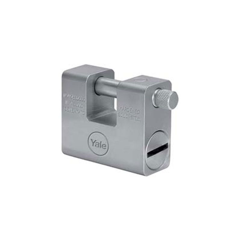 Rectangular padlock in monoblock steel YALE 164