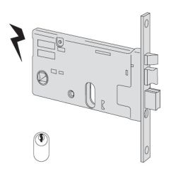 Cisa 14460 electric lock to insert for band h 77