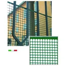 Rete Plastica Quadra verde H.Cm. 100 rotolo 50 mt.