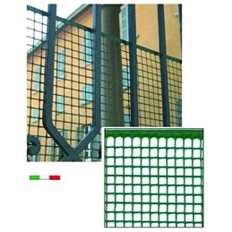 Rete Plastica Quadra verde H.Cm. 100 rotolo 10 mt.