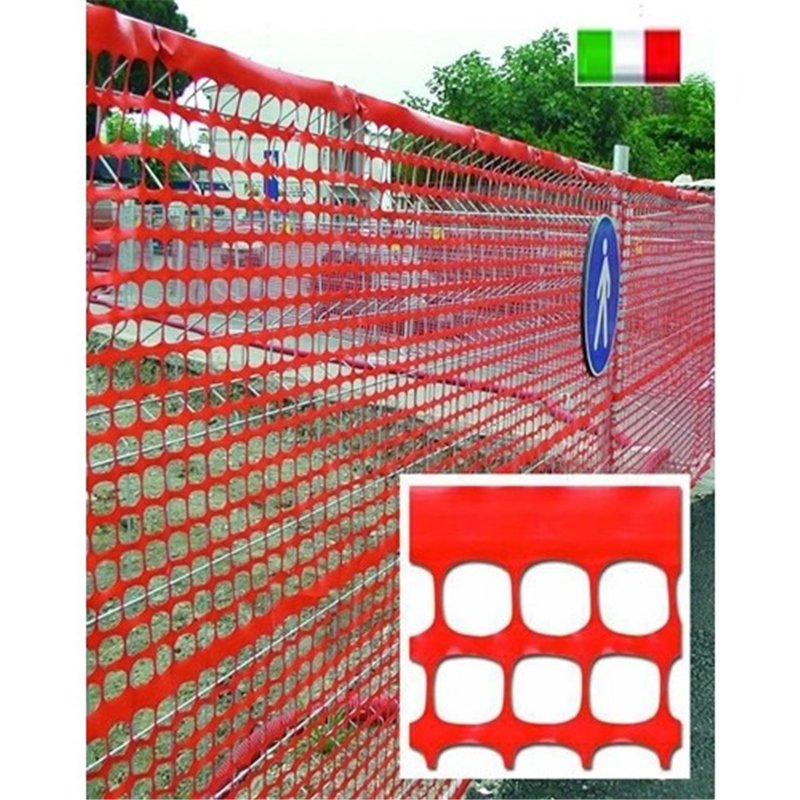 Orange construction site net cm. 150 - roll 50 mt.