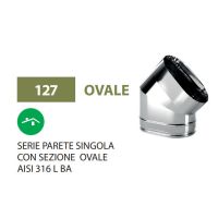 OVALInox Ovale Canna fumaria AISI316