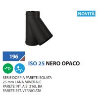 ISO25 MATT BLACK Insulated flue Matteoda Torino