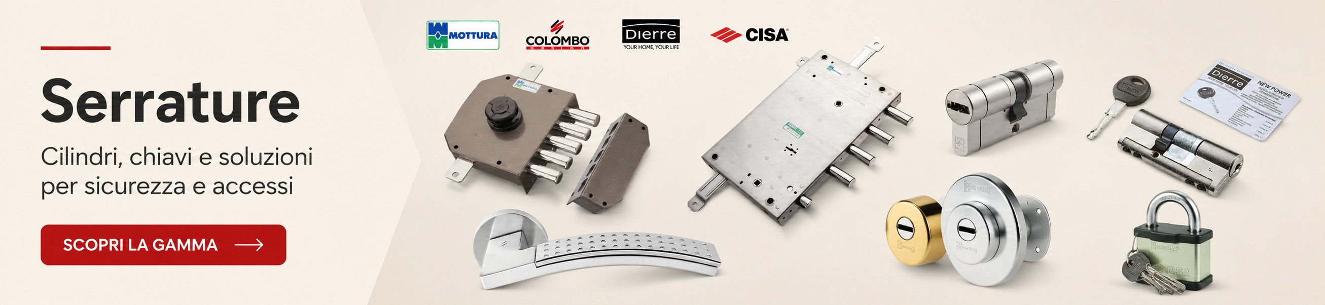 Cilindri, chiavi e soluzioni per sicurezza e accessi