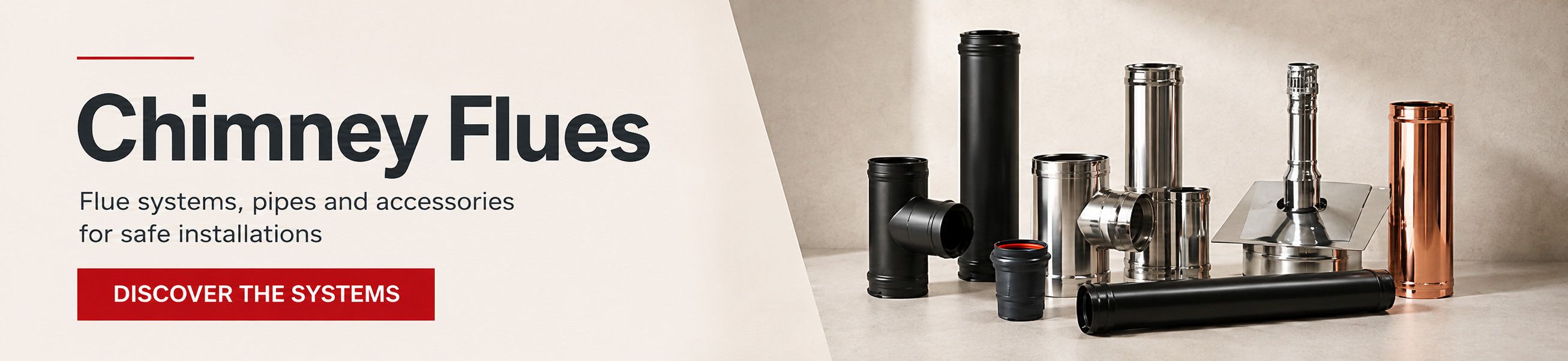 Flue systems, pipes and accessories for safe installations